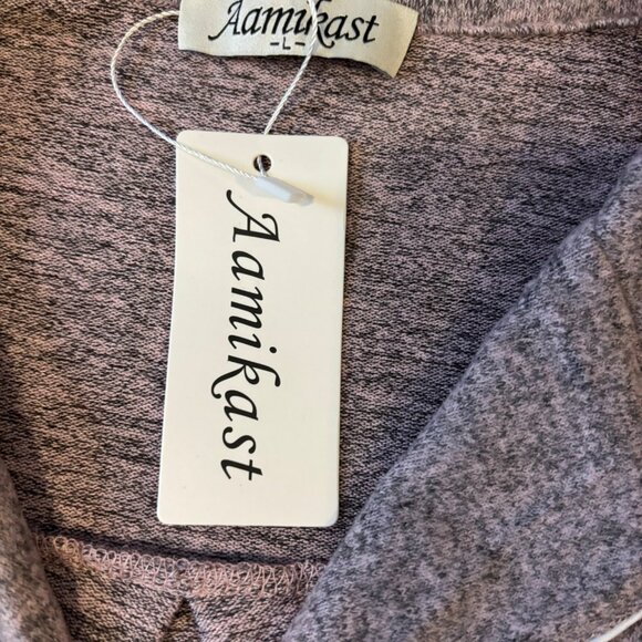 Aamikast Womens Soft Heathered Pajama Set Sz L - Picture 3 of 10